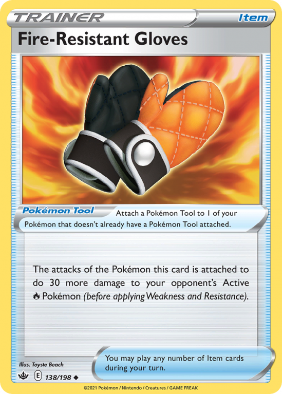 Fire-Resistant Gloves 138/198 Sword & Shield Chilling Reign