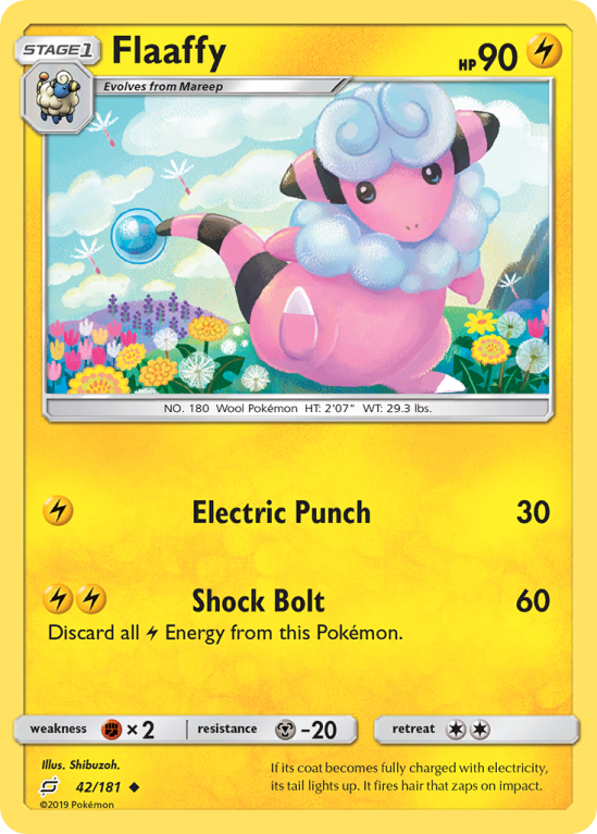 Flaaffy 42/181 Sun & Moon Team Up