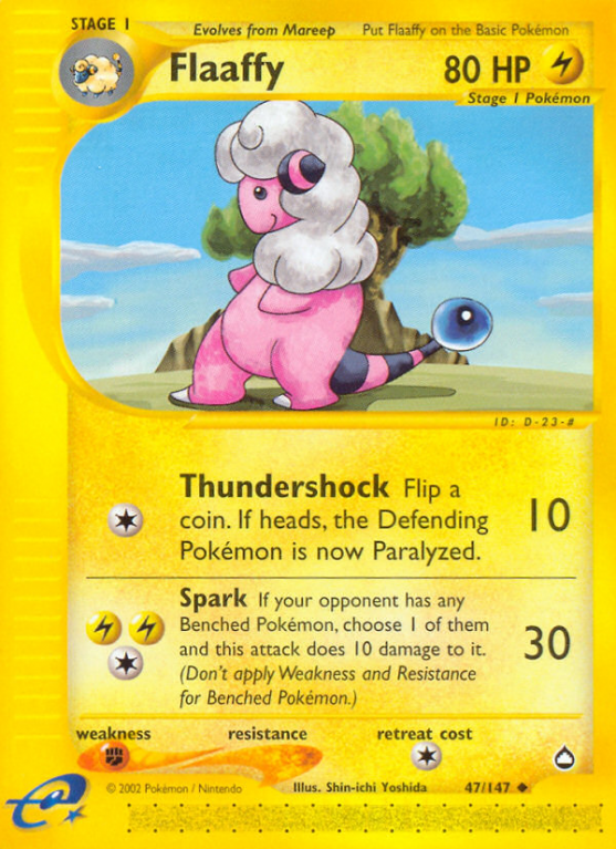 Flaaffy 47/186 E-Card Aquapolis