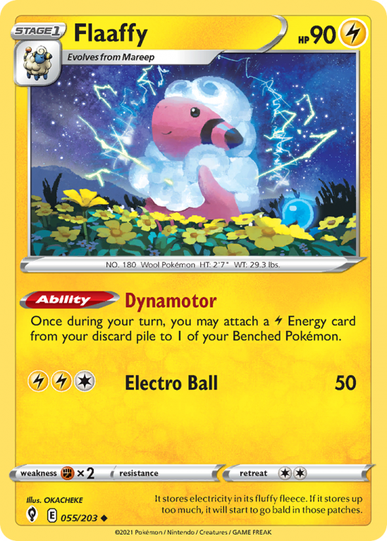 Flaaffy 55/203 Sword & Shield Evolving Skies