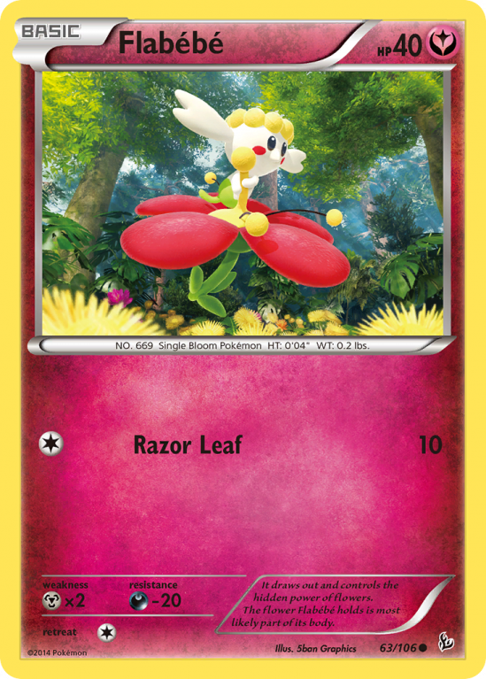 Flabébé 63/106 XY Flashfire