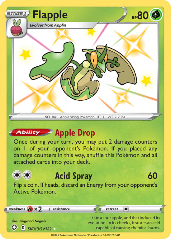 Flapple SV013/122 Sword & Shield Shiny Vault