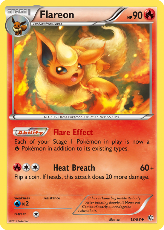 Flareon 13/98 XY Ancient Origins