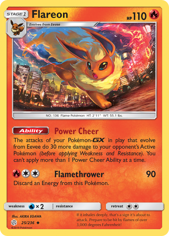 Flareon 25/236 Sun & Moon Cosmic Eclipse