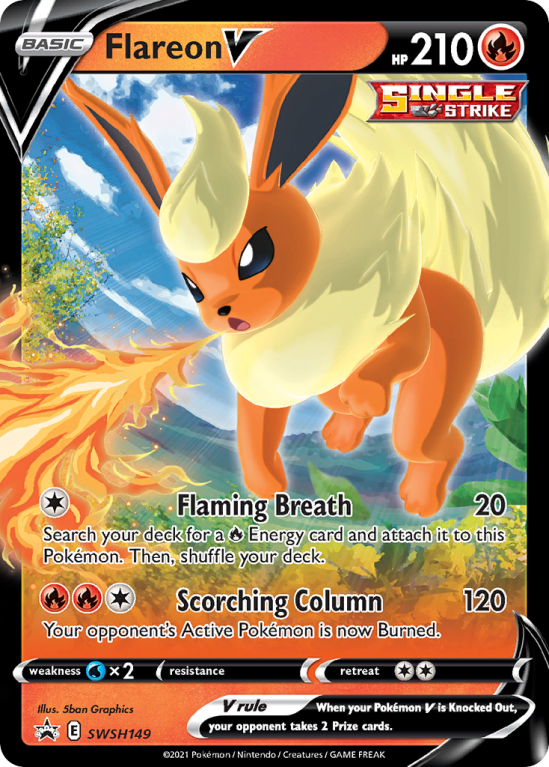 Flareon V SWSH149/103 Sword & Shield SWSH Black Star Promos