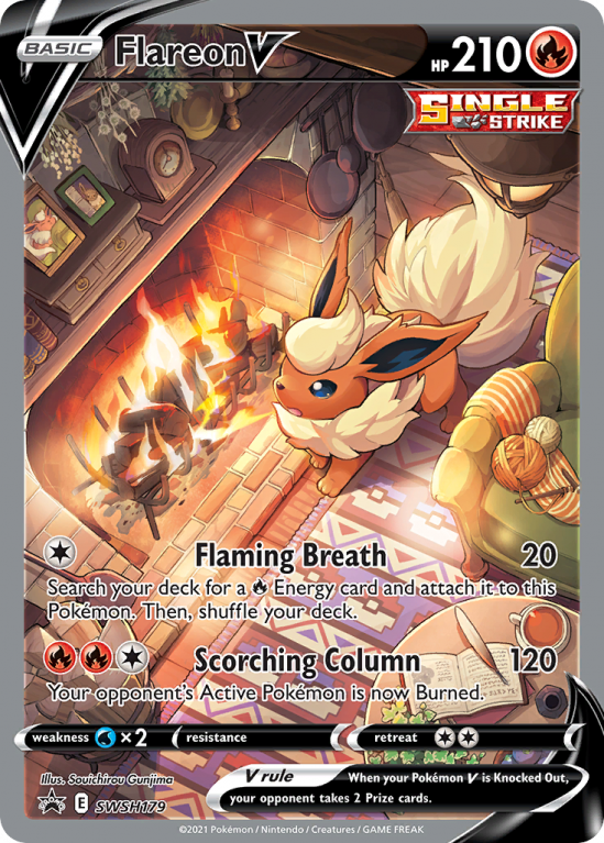 Flareon V SWSH179/103 Sword & Shield SWSH Black Star Promos