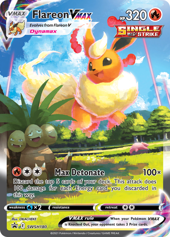 Flareon VMAX SWSH180/103 Sword & Shield SWSH Black Star Promos