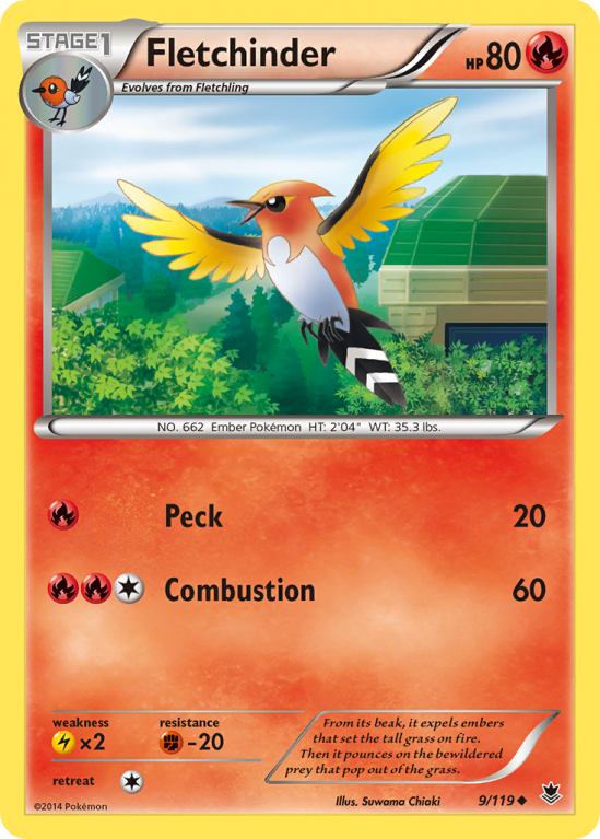 Fletchinder 9/119 XY Phantom Forces
