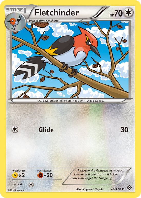 Fletchinder 95/114 XY Steam Siege