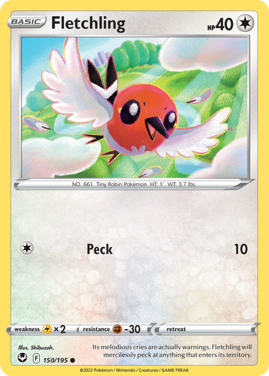 Fletchling 150/195 Sword & Shield Silver Tempest