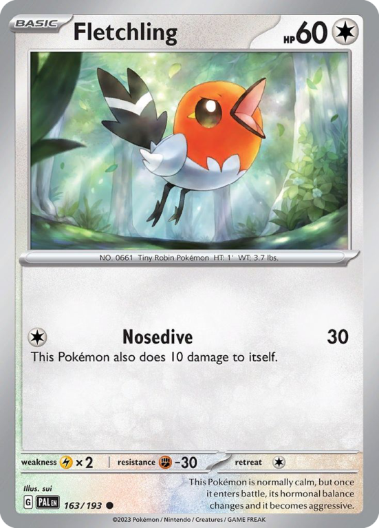 Fletchling 163/193 Scarlet & Violet Paldea Evolved