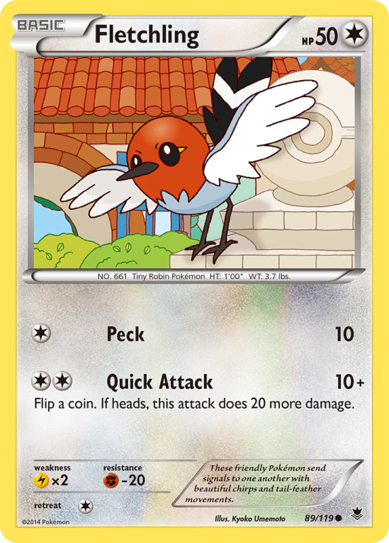 Fletchling 89/119 XY Phantom Forces