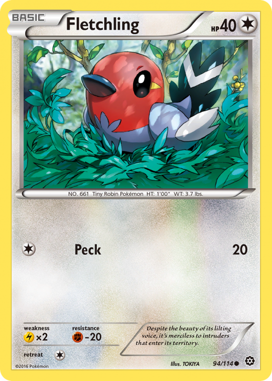 Fletchling 94/114 XY Steam Siege