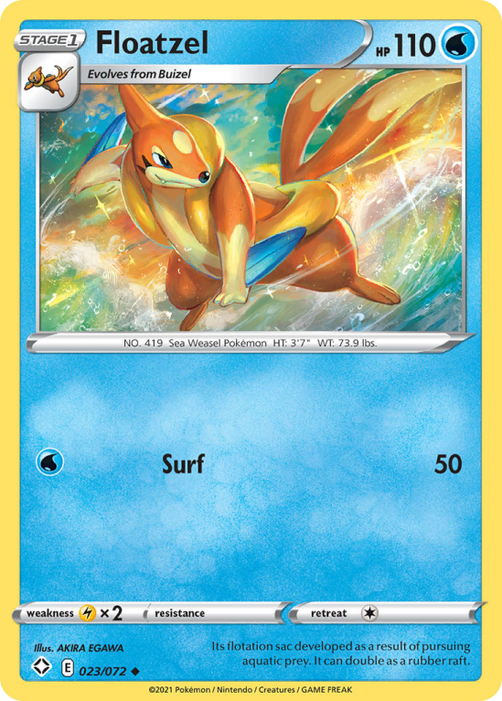 Floatzel 23/72 Sword & Shield Shining Fates