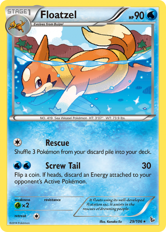 Floatzel 29/106 XY Flashfire