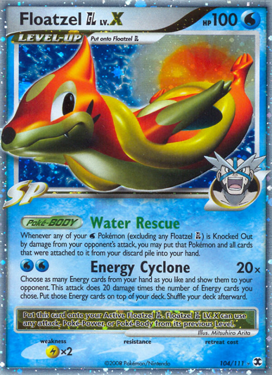 Floatzel GL LV.X 104/111 Platinum Rising Rivals