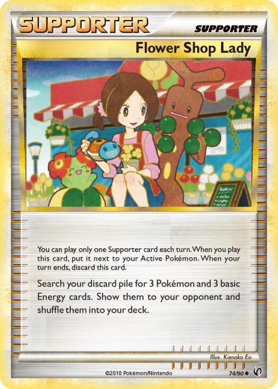 Flower Shop Lady 74/90 HeartGold & SoulSilver HS—Undaunted