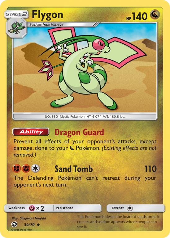 Flygon 39/70 Sun & Moon Dragon Majesty