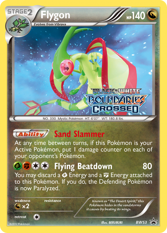 Flygon BW53/101 Black & White BW Black Star Promos