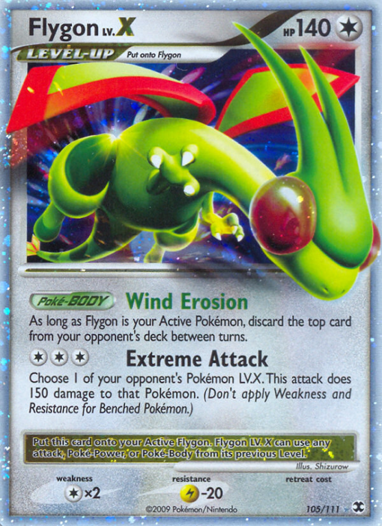 Flygon LV.X 105/111 Platinum Rising Rivals