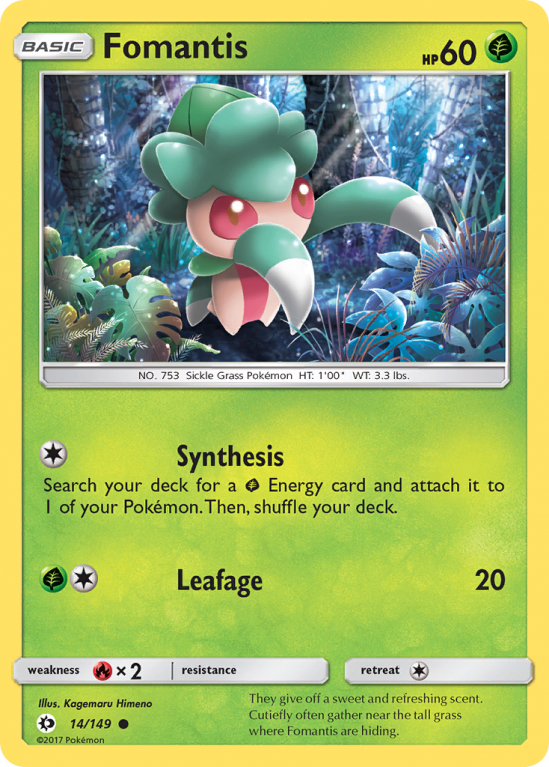 Fomantis 14/149 Sun & Moon Sun & Moon
