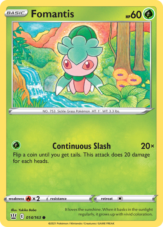 Fomantis 14/163 Sword & Shield Battle Styles