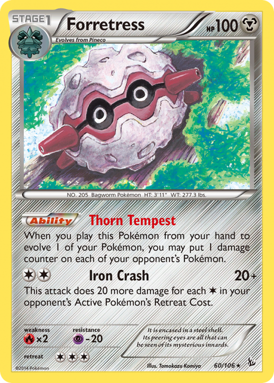 Forretress 60/106 XY Flashfire