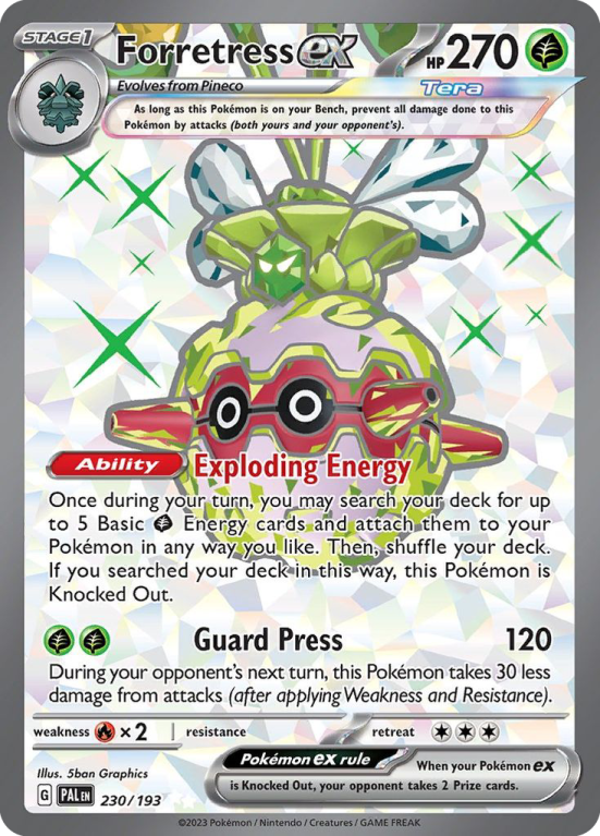 Forretress ex 230/193 Scarlet & Violet Paldea Evolved