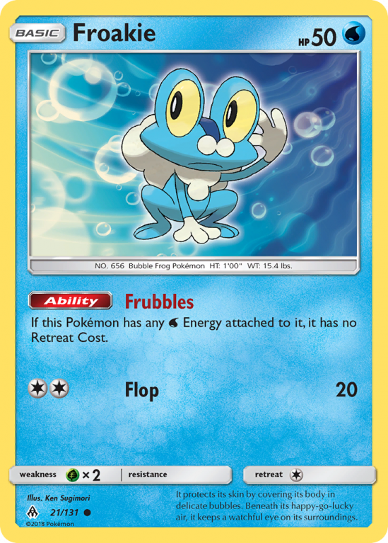 Froakie 21/131 Sun & Moon Forbidden Light