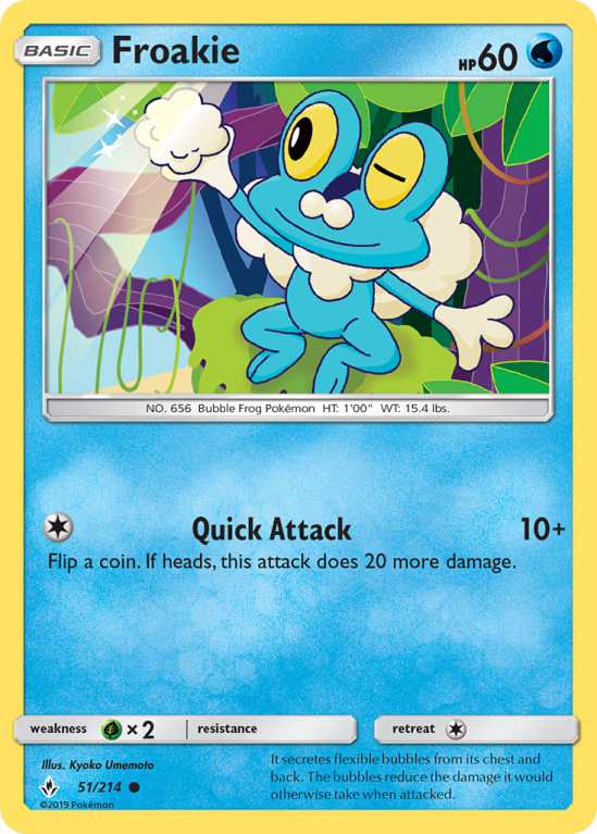 Froakie 51/214 Sun & Moon Unbroken Bonds