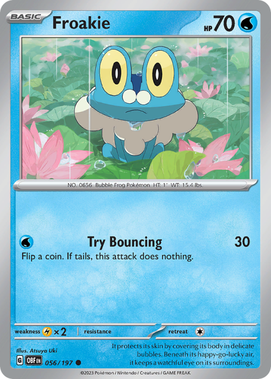 Froakie 56/197 Scarlet & Violet Obsidian Flames
