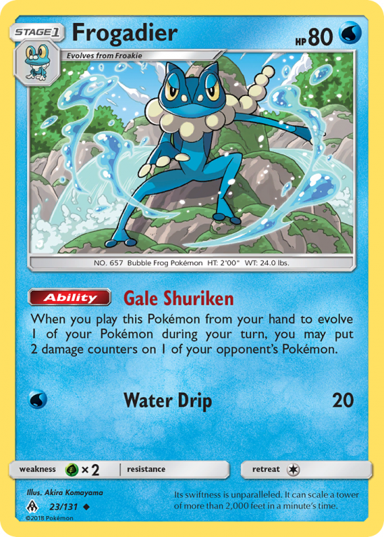 Frogadier 23/131 Sun & Moon Forbidden Light