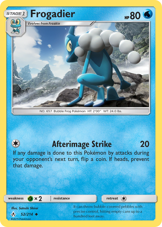 Frogadier 52/214 Sun & Moon Unbroken Bonds