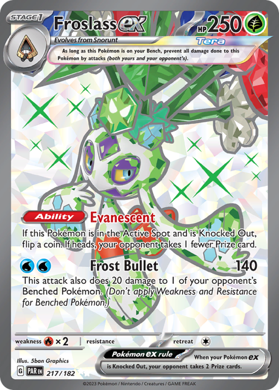 Froslass ex 217/182 Scarlet & Violet Paradox Rift