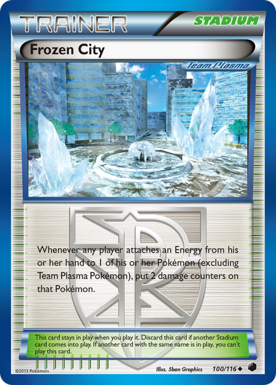 Frozen City 100/116 Black & White Plasma Freeze