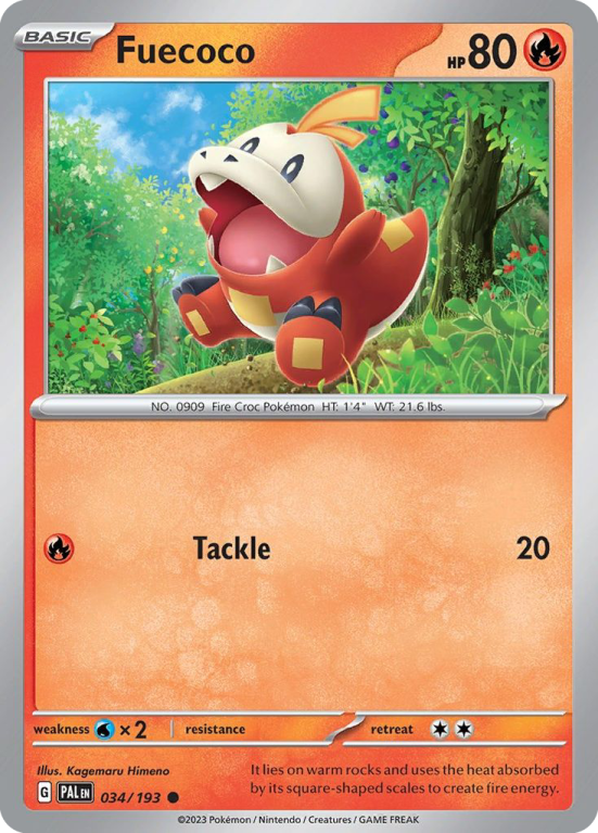 Fuecoco 34/193 Scarlet & Violet Paldea Evolved