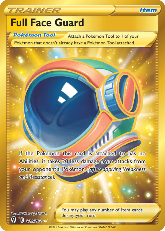 Full Face Guard 231/203 Sword & Shield Evolving Skies