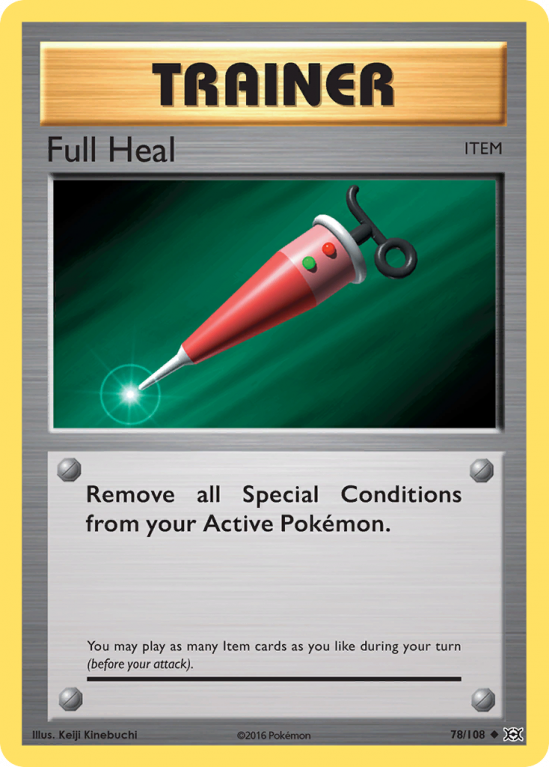 Full Heal 78/108 XY Evolutions