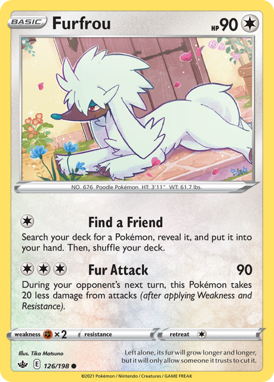 Furfrou 126/198 Sword & Shield Chilling Reign