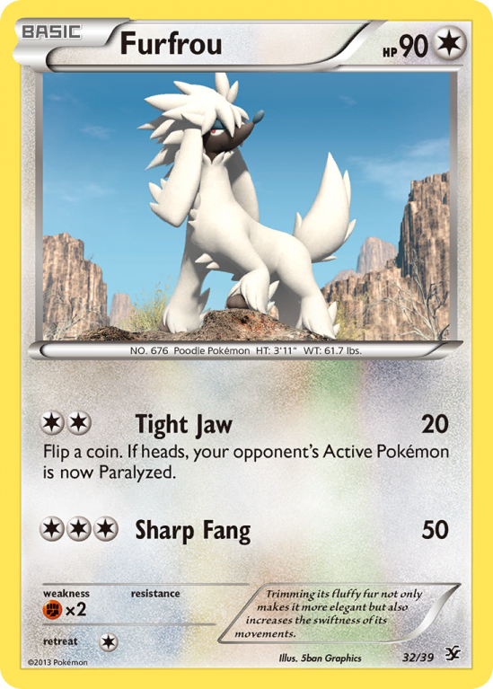 Furfrou 32/39 XY Kalos Starter Set