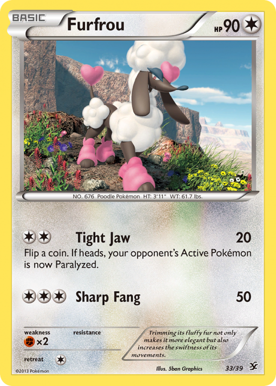 Furfrou 33/39 XY Kalos Starter Set
