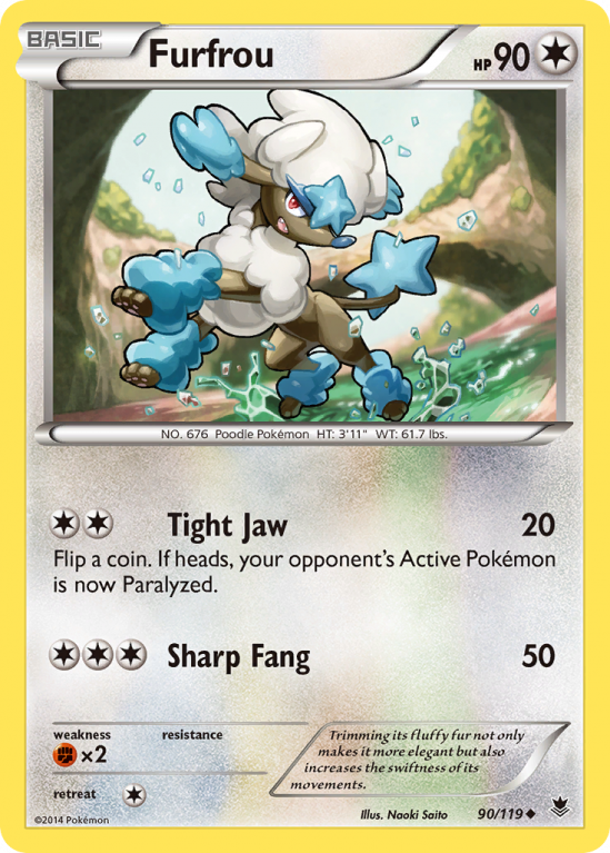 Furfrou 90/119 XY Phantom Forces