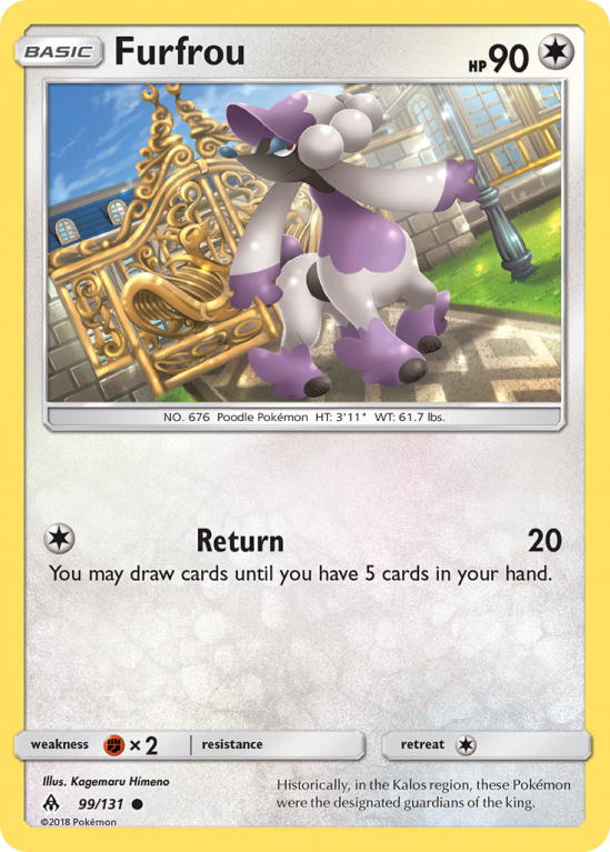 Furfrou 99/131 Sun & Moon Forbidden Light