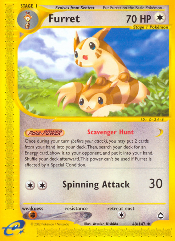 Furret 48/186 E-Card Aquapolis
