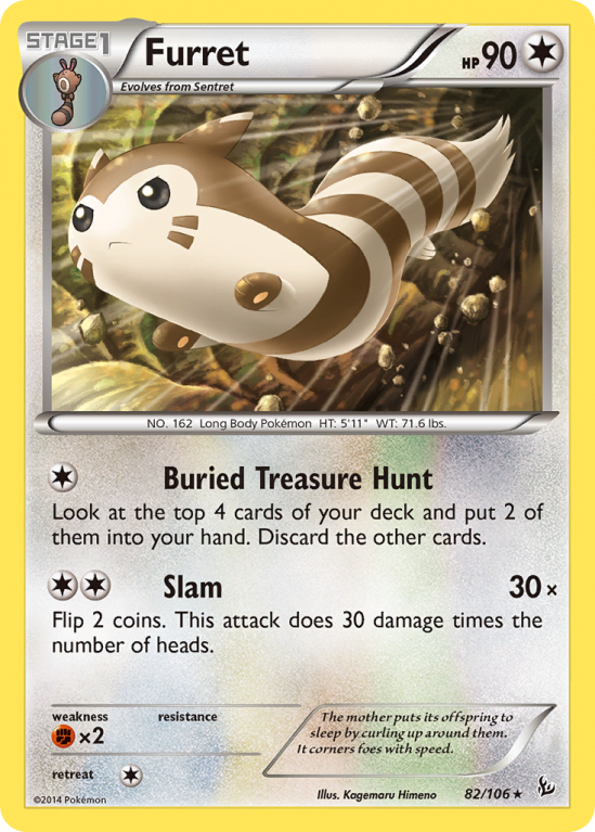 Furret 82/106 XY Flashfire