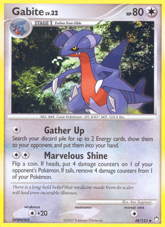 Gabite 48/123 Diamond & Pearl Mysterious Treasures