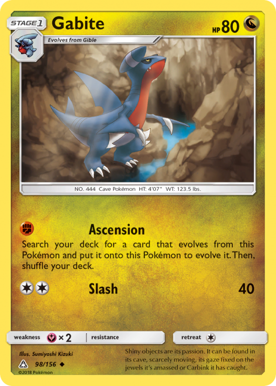 Gabite 98/156 Sun & Moon Ultra Prism