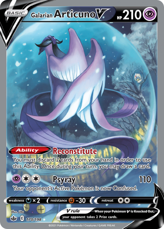 Galarian Articuno V 170/198 Sword & Shield Chilling Reign