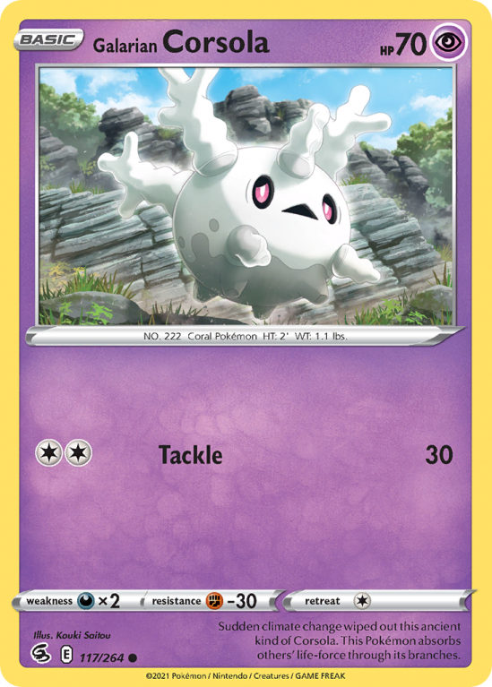 Galarian Corsola 117/264 Sword & Shield Fusion Strike
