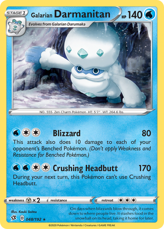 Galarian Darmanitan 48/192 Sword & Shield Rebel Clash